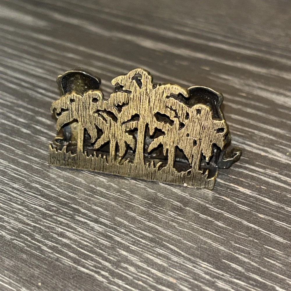 3 Wise Monkeys Business Card Holder with Austrian Crystals